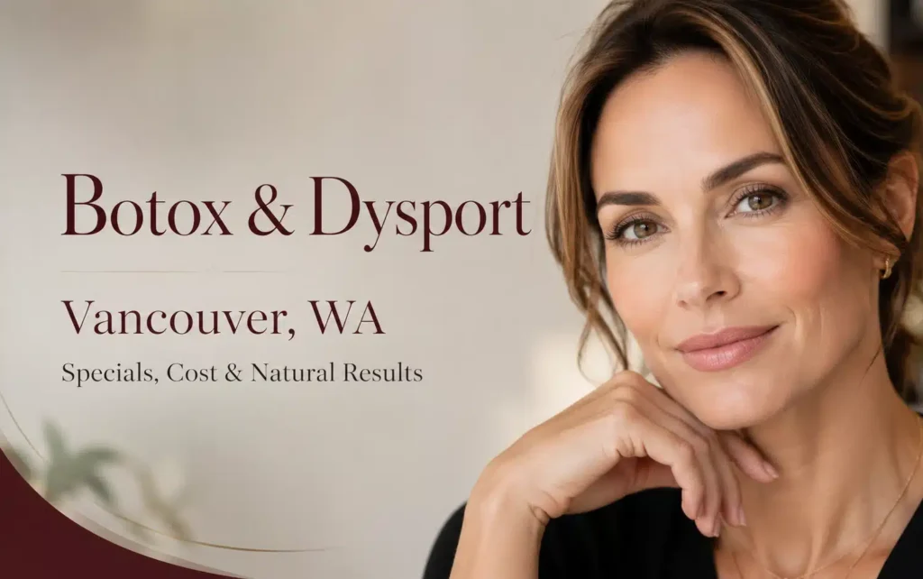 Botox and Dysport injections at Cosmetiq Medicine med spa in Vancouver WA — natural results, competitive pricing