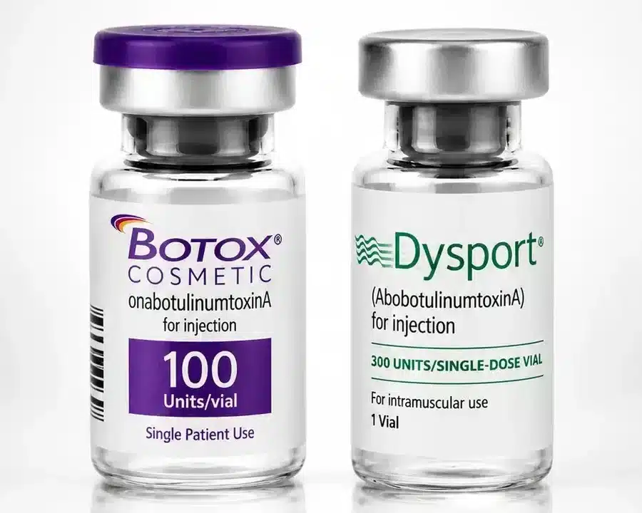 BOTOX Cosmetic and Dysport neuromodulator vials at Cosmetiq Medicine med spa in Portland, OR and Vancouver, WA