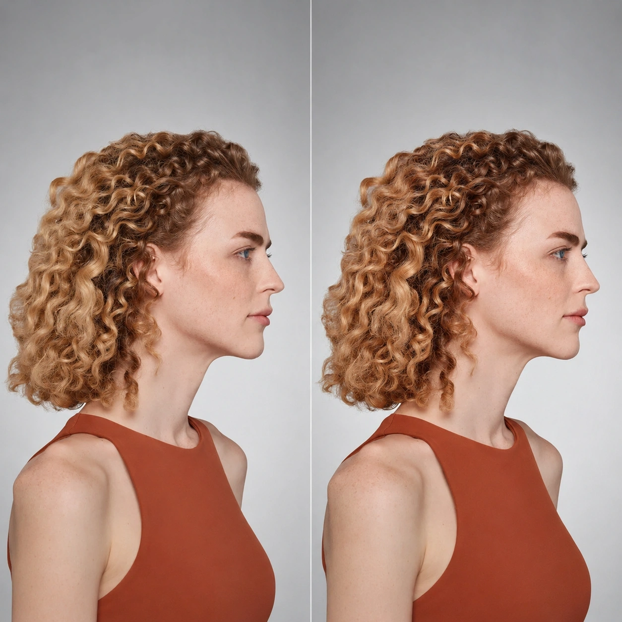 Injectable dermal filler before and after profile results at Cosmetiq Medicine in Vancouver, WA
