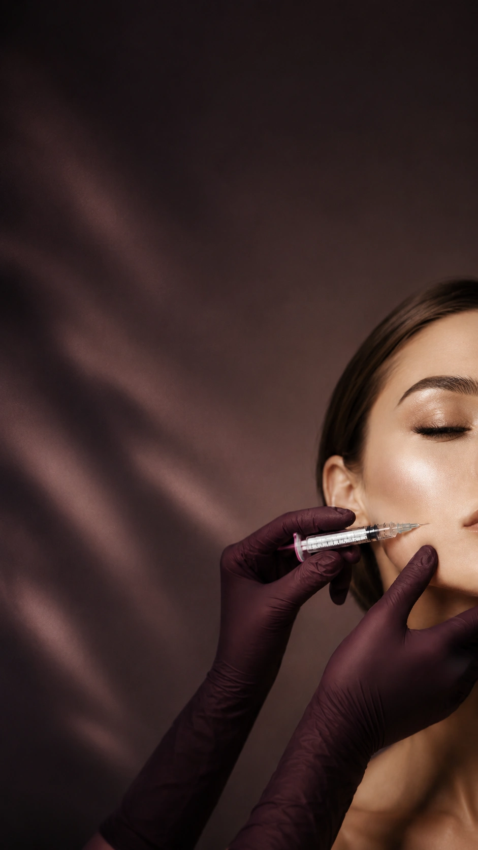 Chin filler placed along the lower face at our Portland clinic