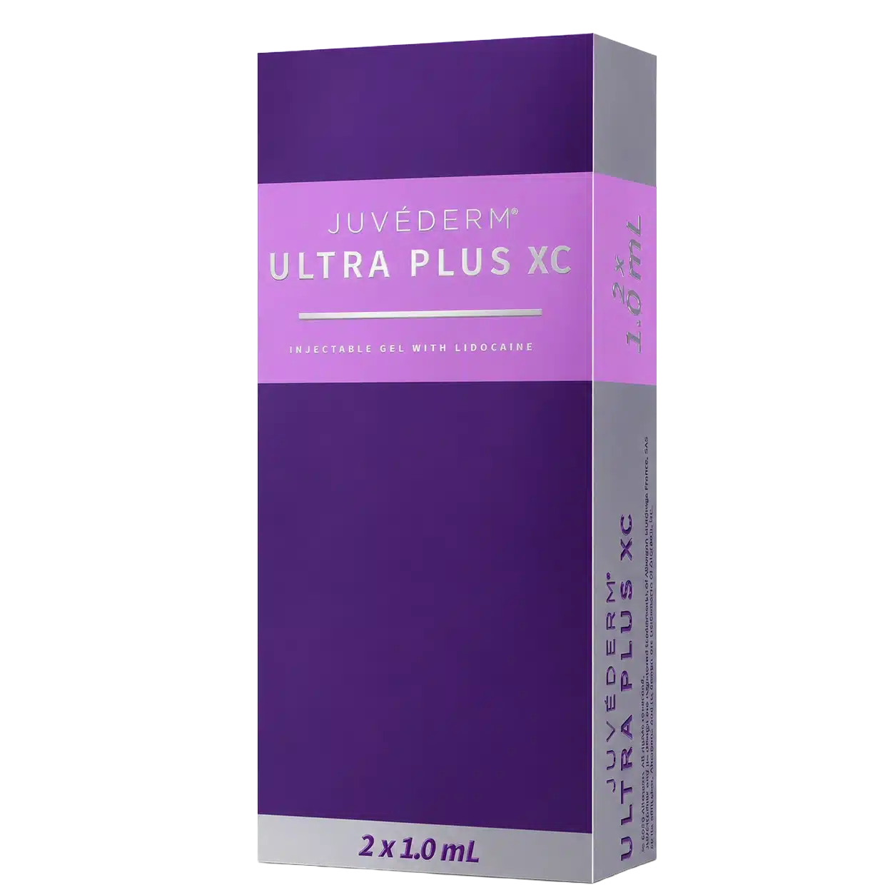 Juvederm Ultra Plus XC dermal filler product box at Cosmetiq Medicine Portland med spa