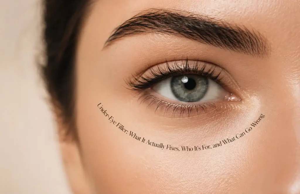 Under-eye filler and tear trough treatment guide from Cosmetiq Medicine in Portland and Vancouver WA